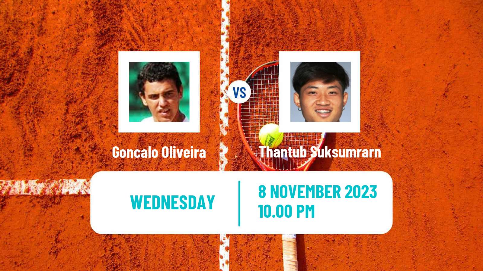 Tennis ITF M15 Hua Hin Men Goncalo Oliveira - Thantub Suksumrarn