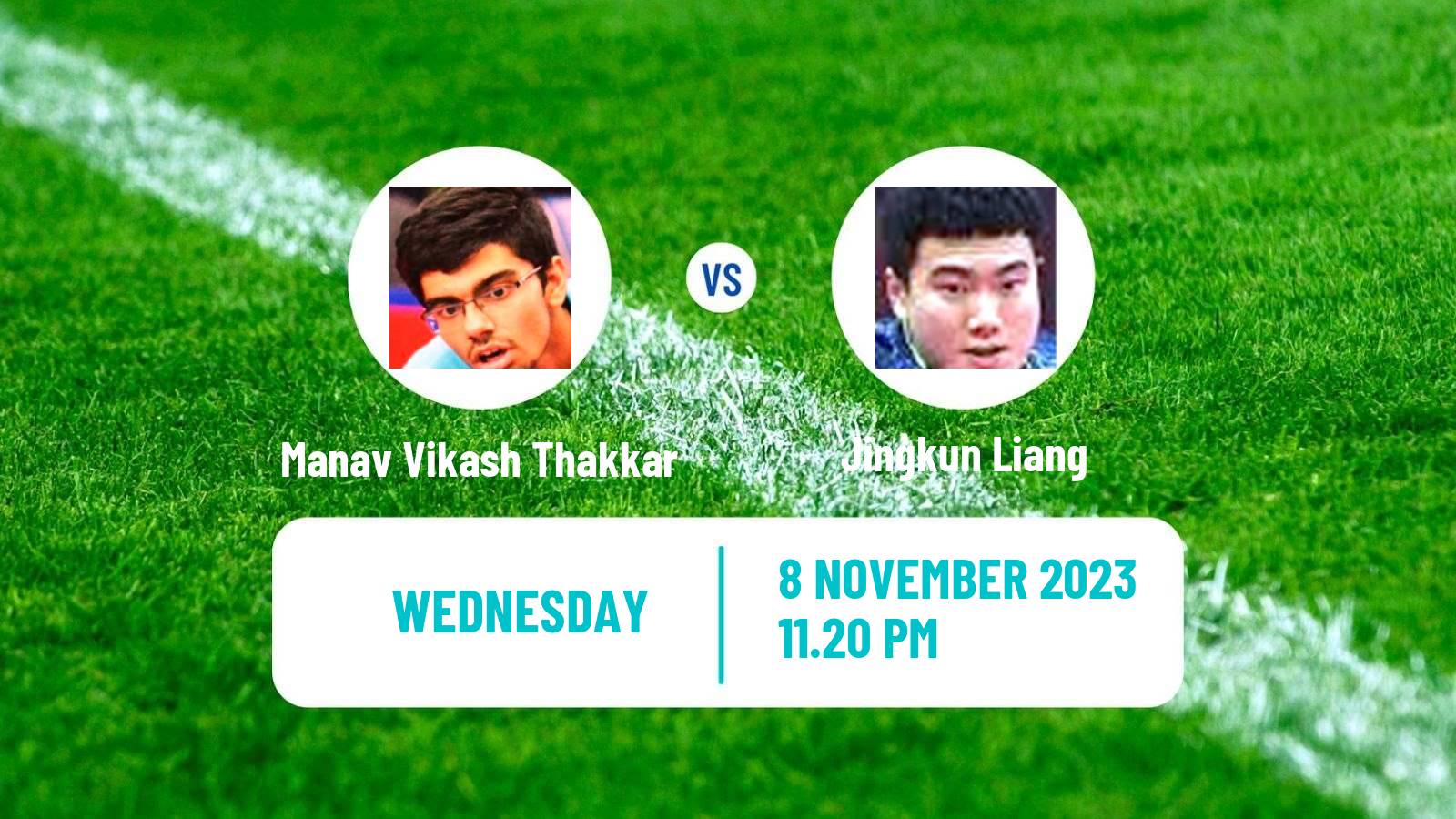 Table tennis Wtt Contender Taiyuan Men Manav Vikash Thakkar - Jingkun Liang