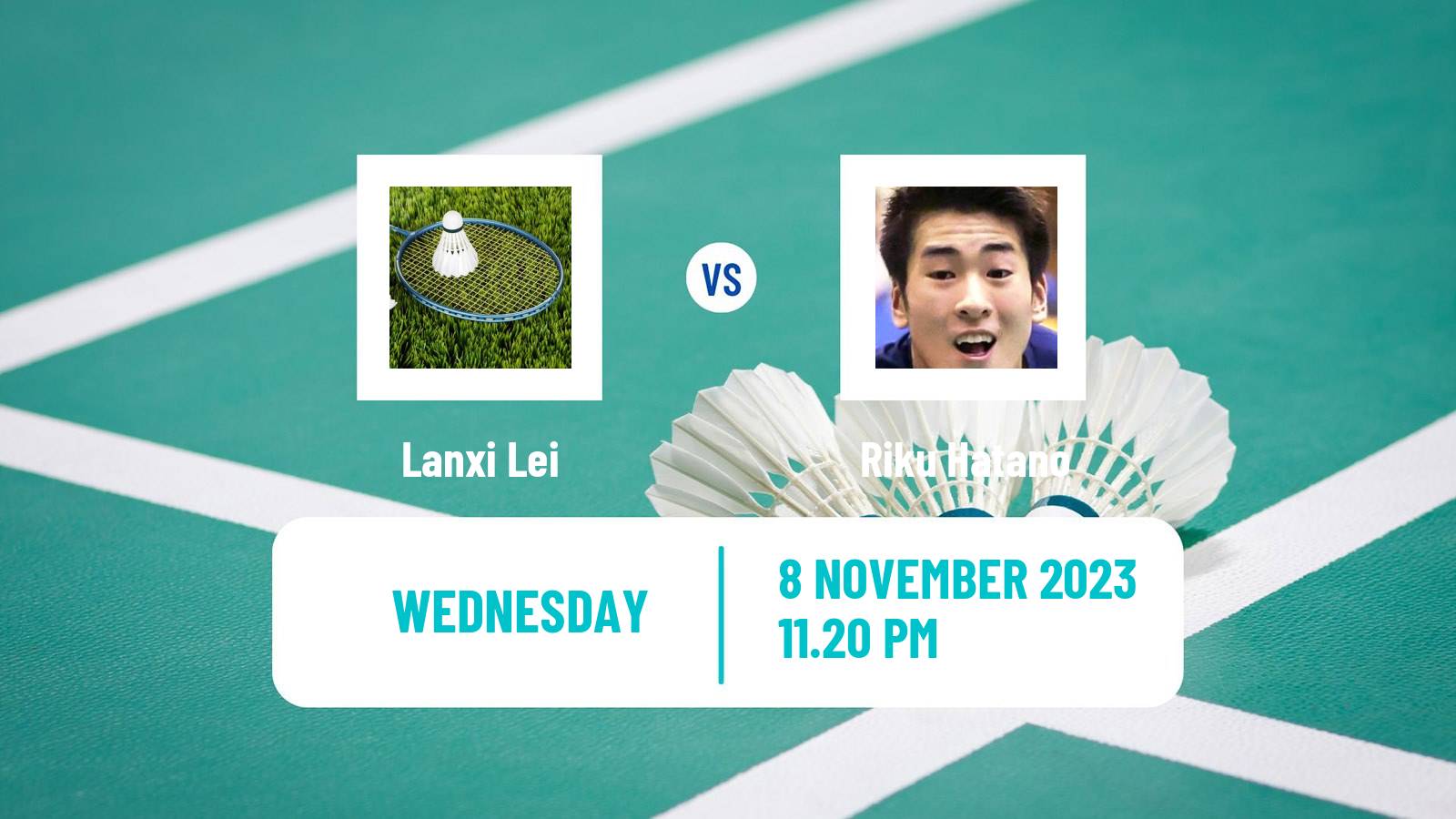 Badminton BWF World Tour Korea Masters Men Lanxi Lei - Riku Hatano