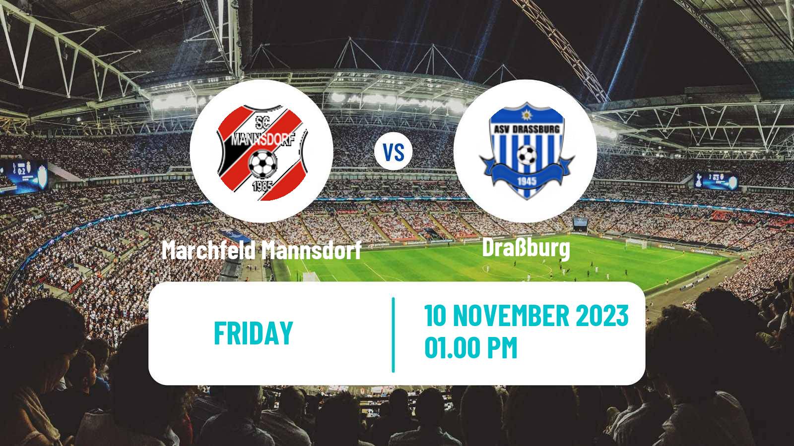 Soccer Austrian Regionalliga East Marchfeld Mannsdorf - Draßburg