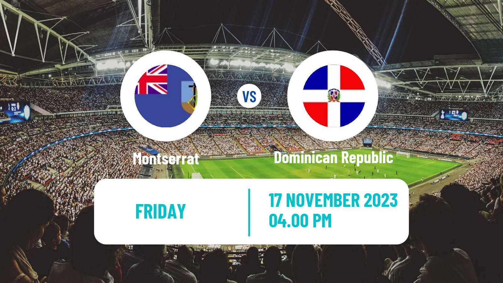 Soccer CONCACAF Nations League Montserrat - Dominican Republic
