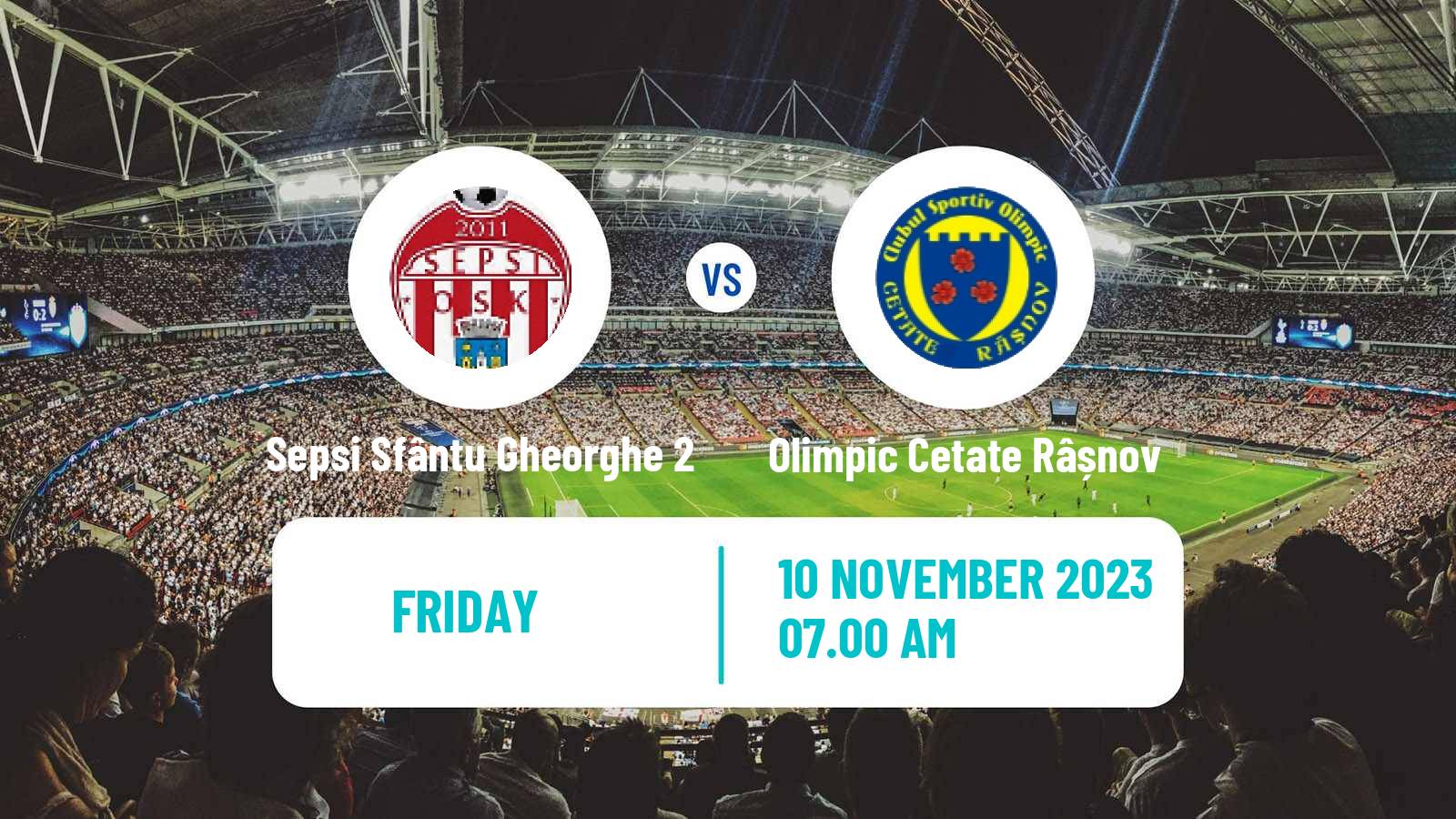 Football Romanian Liga 3 - Seria 5 Sepsi Sfântu Gheorghe 2 - Olimpic Cetate Râșnov