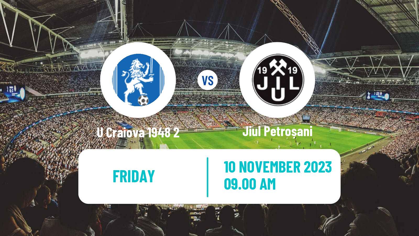 Soccer Romanian Liga 3 - Seria 7 U Craiova 1948 2 - Jiul Petroșani