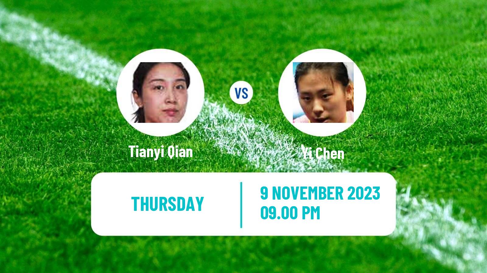 Table tennis Wtt Contender Taiyuan Women Tianyi Qian - Yi Chen