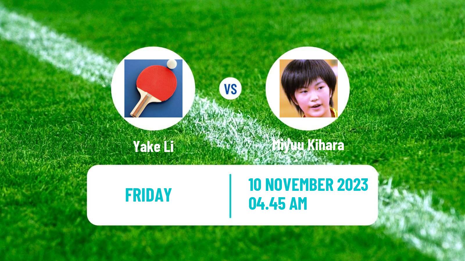 Table tennis Wtt Contender Taiyuan Women Yake Li - Miyuu Kihara