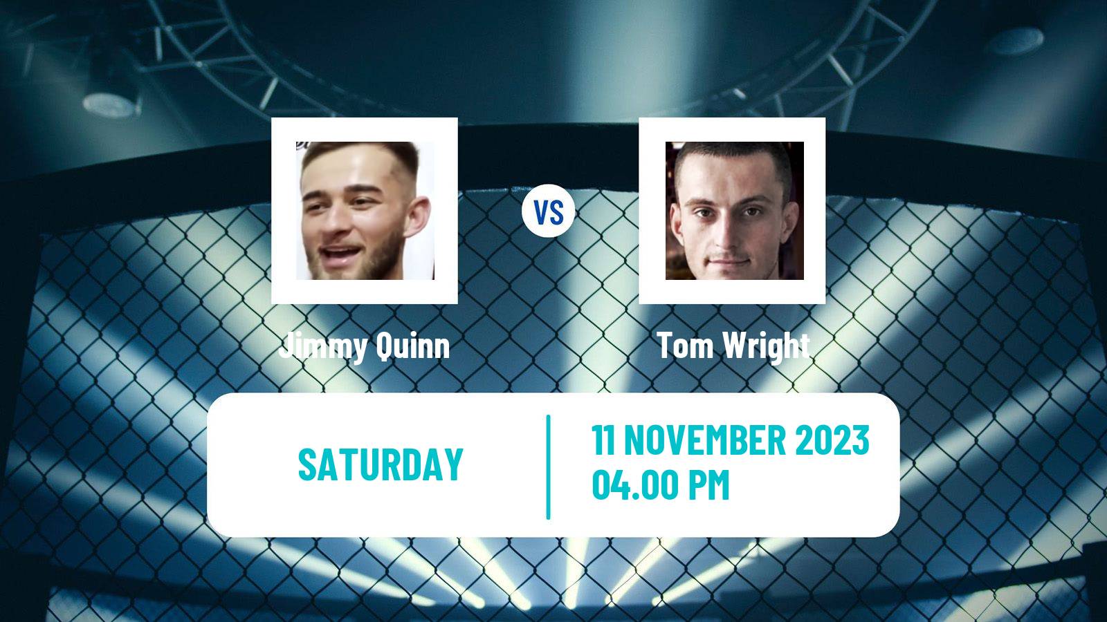 MMA Bantamweight Cage Warriors Men Jimmy Quinn - Tom Wright
