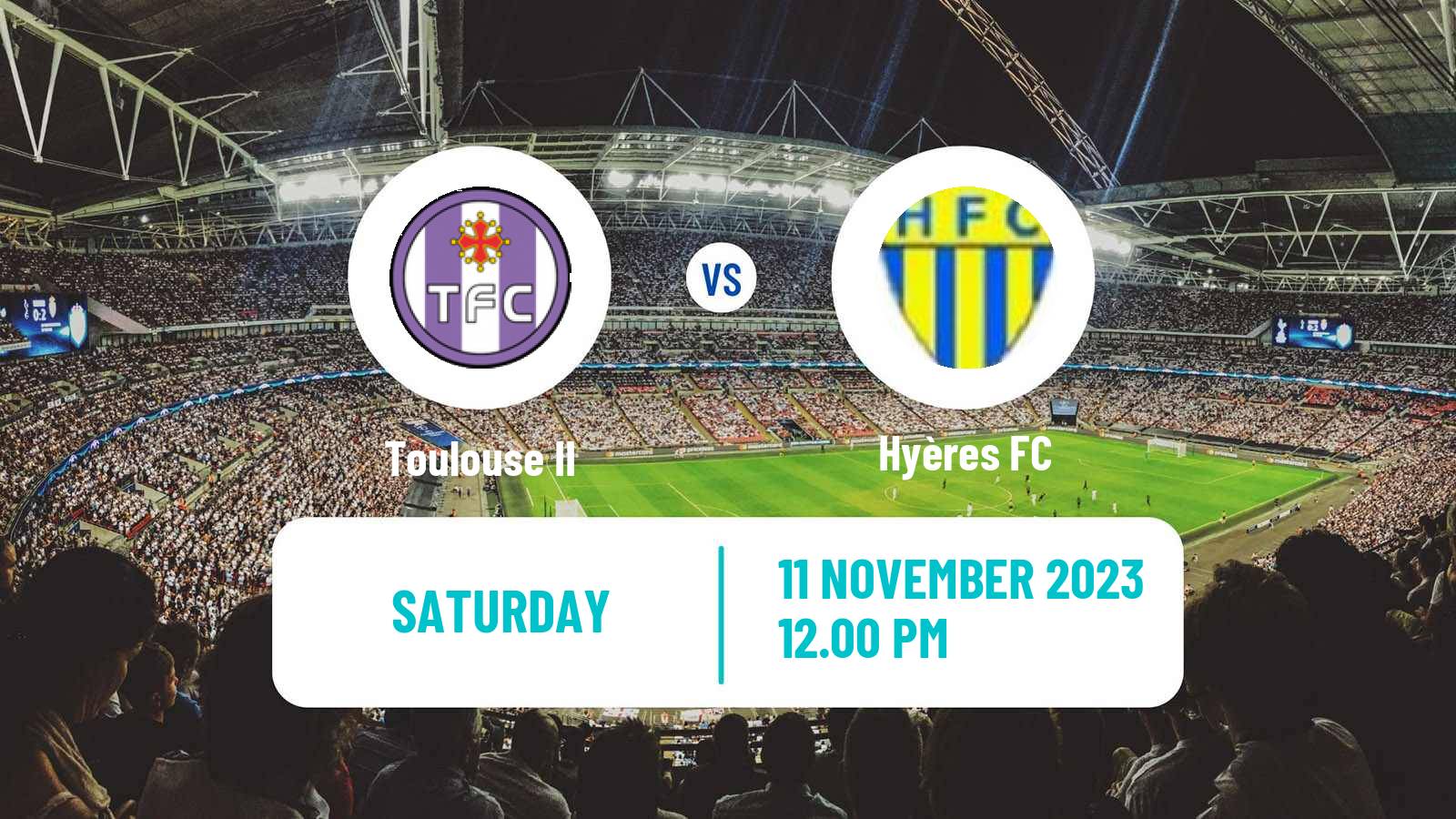 Soccer French National 2 - Group A Toulouse II - Hyères