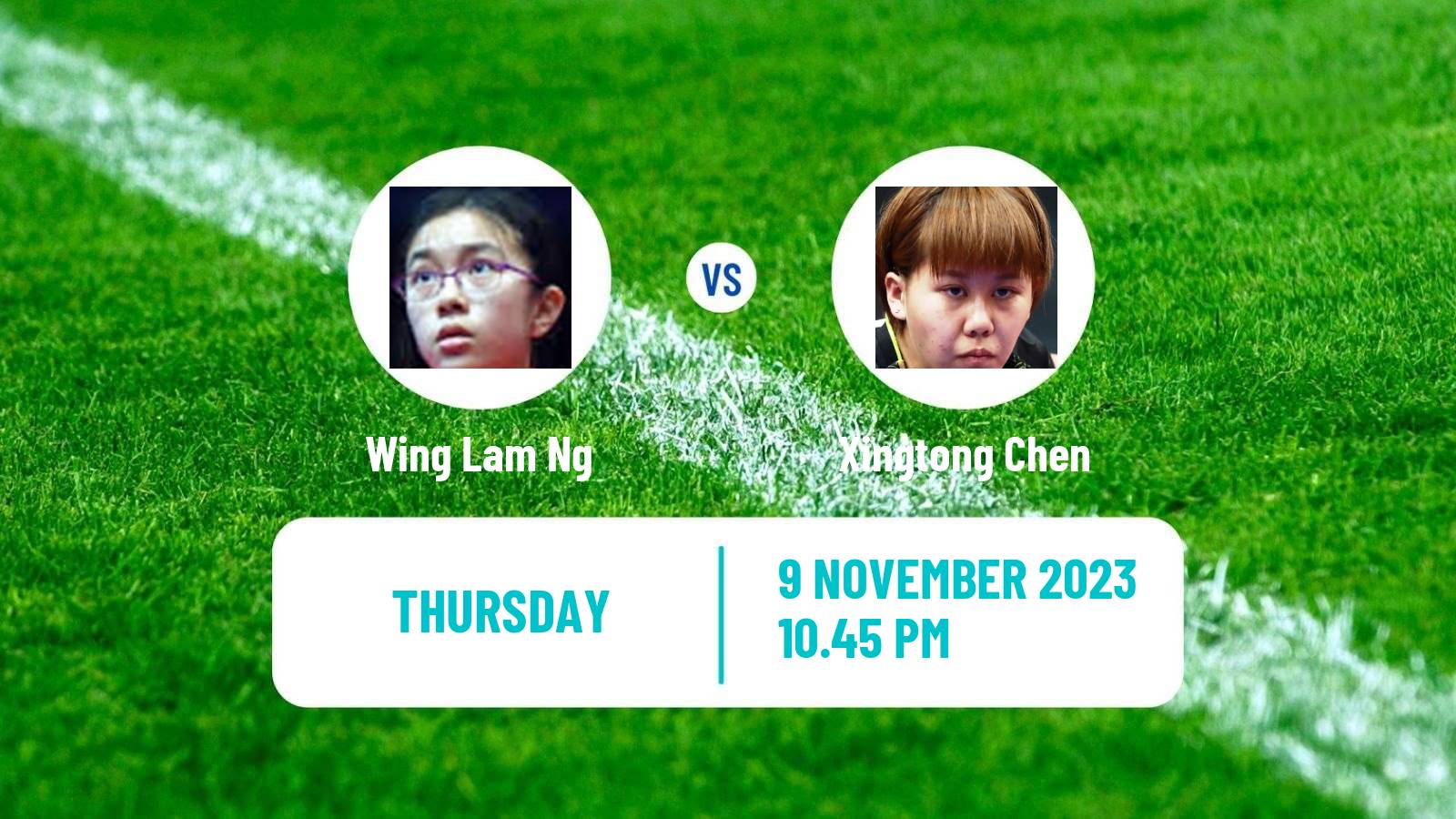 Table tennis Wtt Contender Taiyuan Women Wing Lam Ng - Xingtong Chen