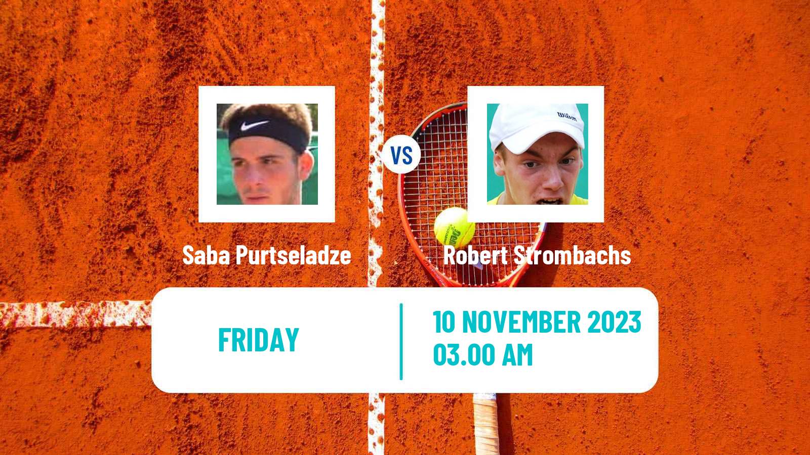 Tennis ITF M25 Sharm Elsheikh 5 Men Saba Purtseladze - Robert Strombachs