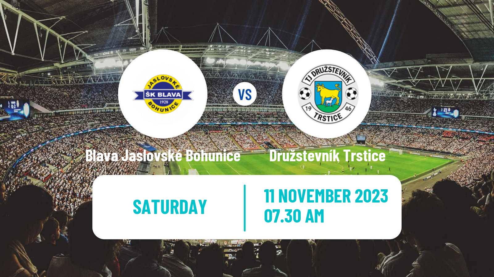 Soccer Slovak 4 Liga West Blava Jaslovské Bohunice - Družstevník Trstice