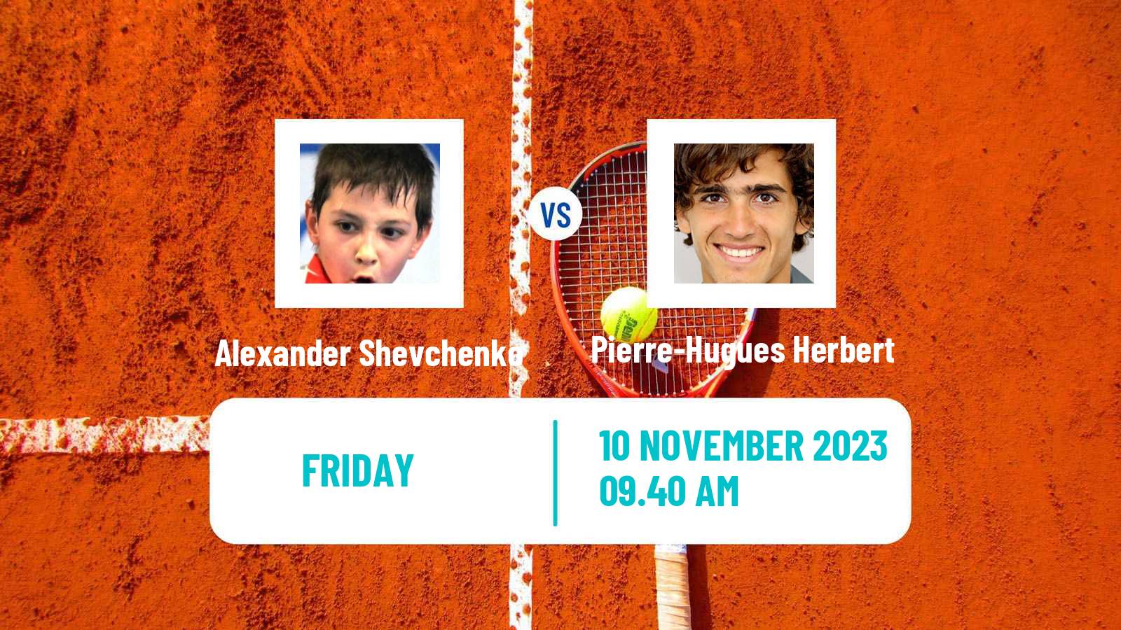 Tennis ATP Metz Alexander Shevchenko - Pierre-Hugues Herbert