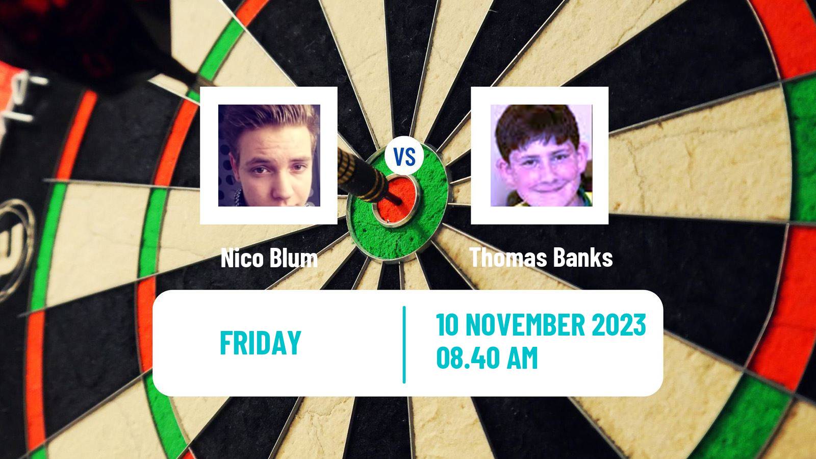 Darts Modus Super Series Nico Blum - Thomas Banks