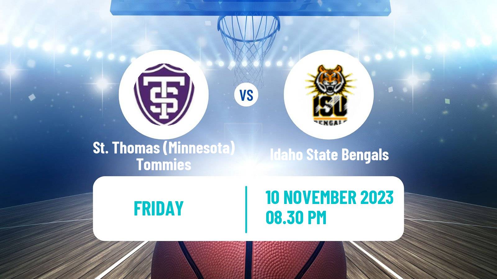 Basketball NCAA College Basketball St. Thomas Minnesota Tommies - Idaho State Bengals