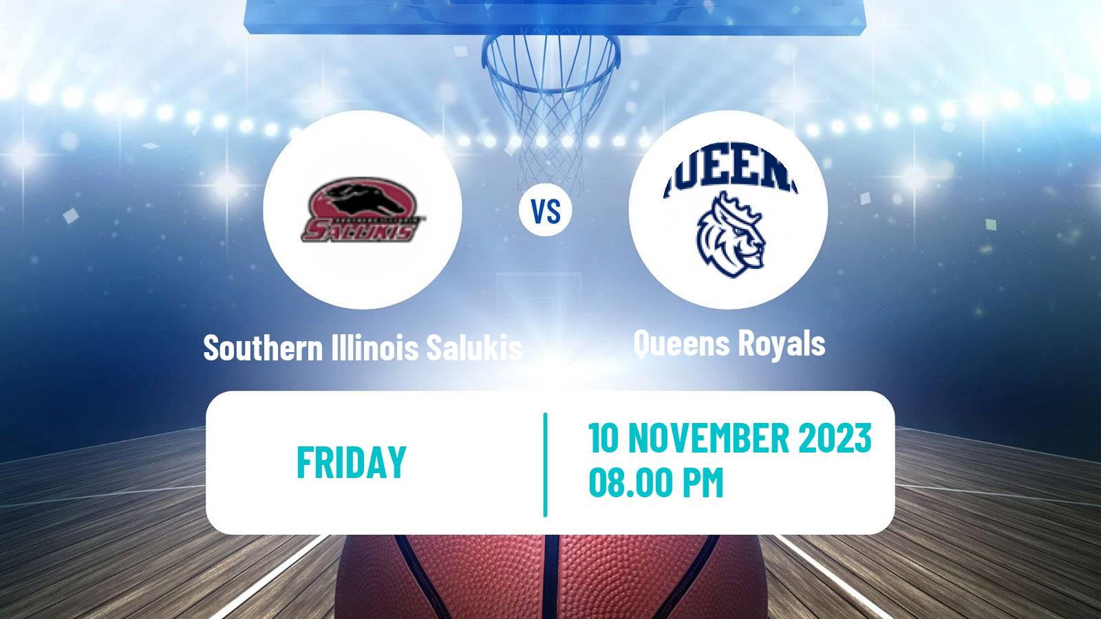 Basketball NCAA College Basketball Southern Illinois Salukis - Queens Royals