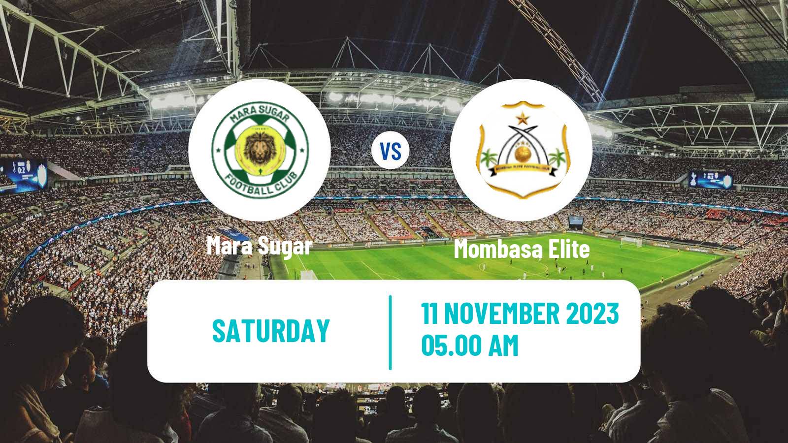 Soccer Kenyan Super League Mara Sugar - Mombasa Elite