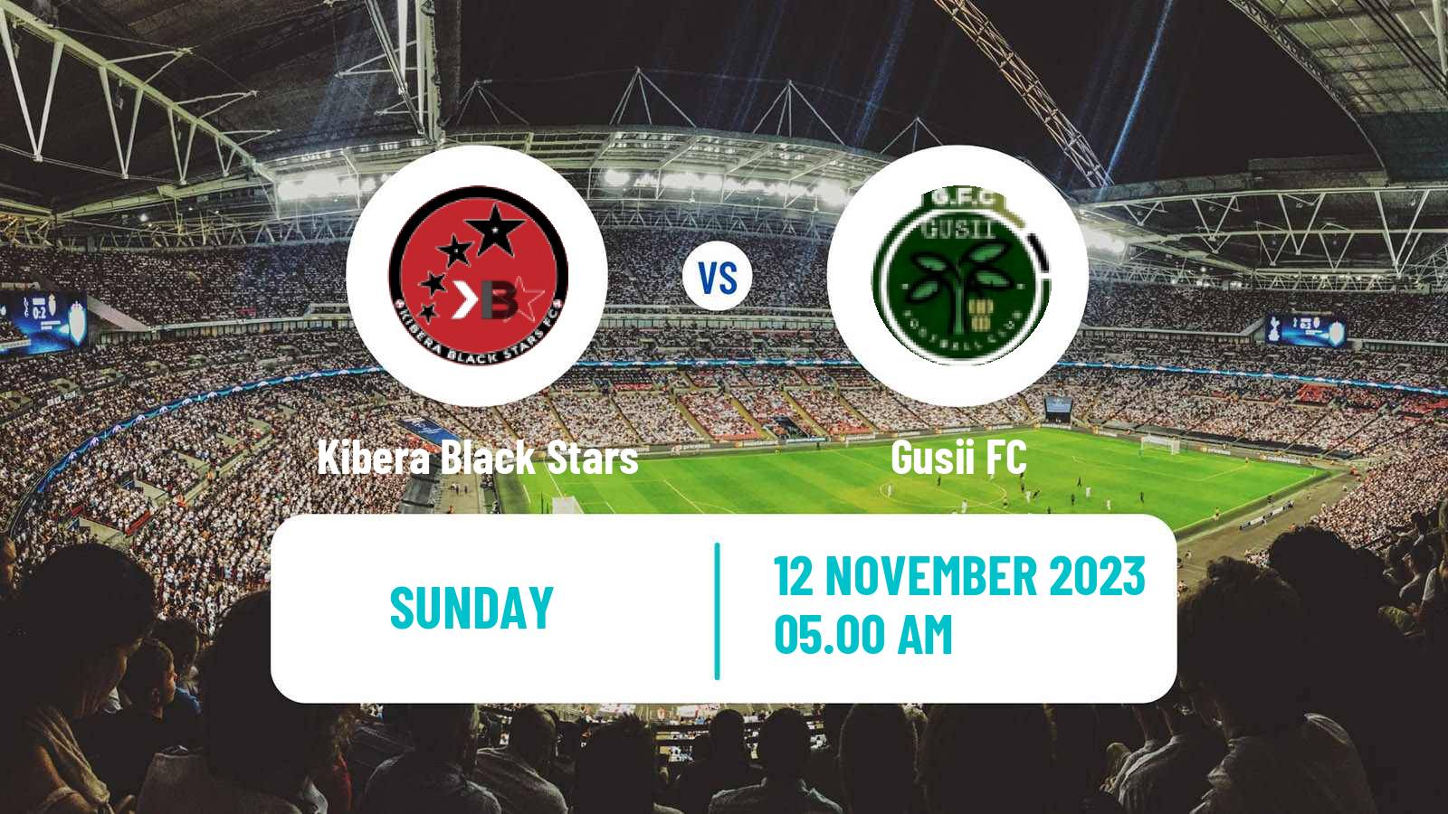 Soccer Kenyan Super League Kibera Black Stars - Gusii