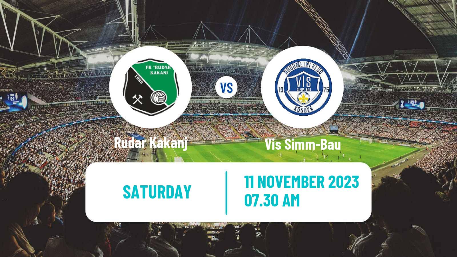 Soccer Bosnian Prva Liga FBiH Rudar Kakanj - Vis Simm-Bau