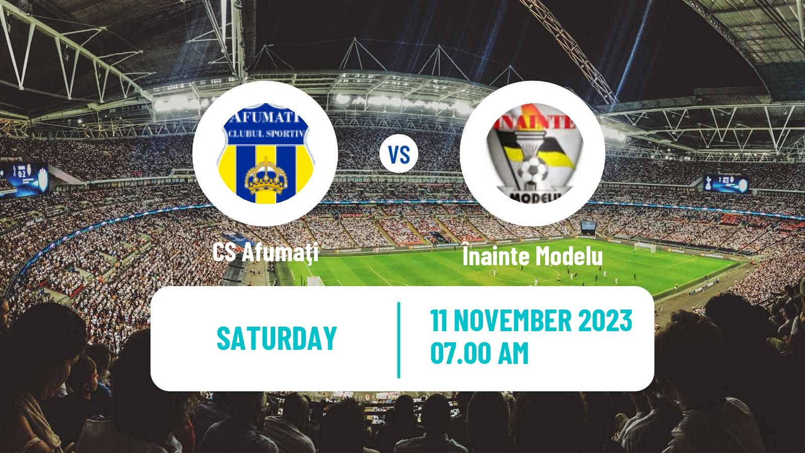 Soccer Romanian Liga 3 - Seria 3 Afumaţi - Înainte Modelu