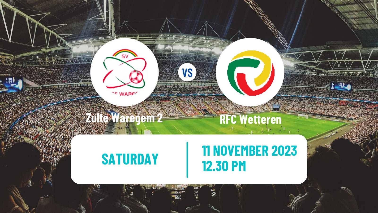 Football Belgian Second Amateur Division Group A Zulte Waregem 2 - Wetteren