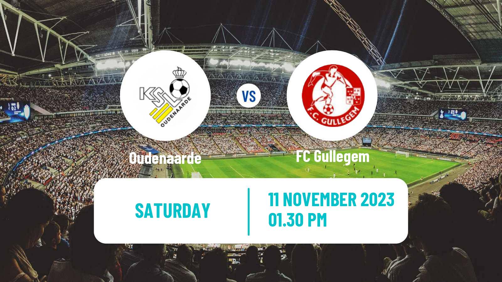 Soccer Belgian Second Amateur Division Group A Oudenaarde - Gullegem