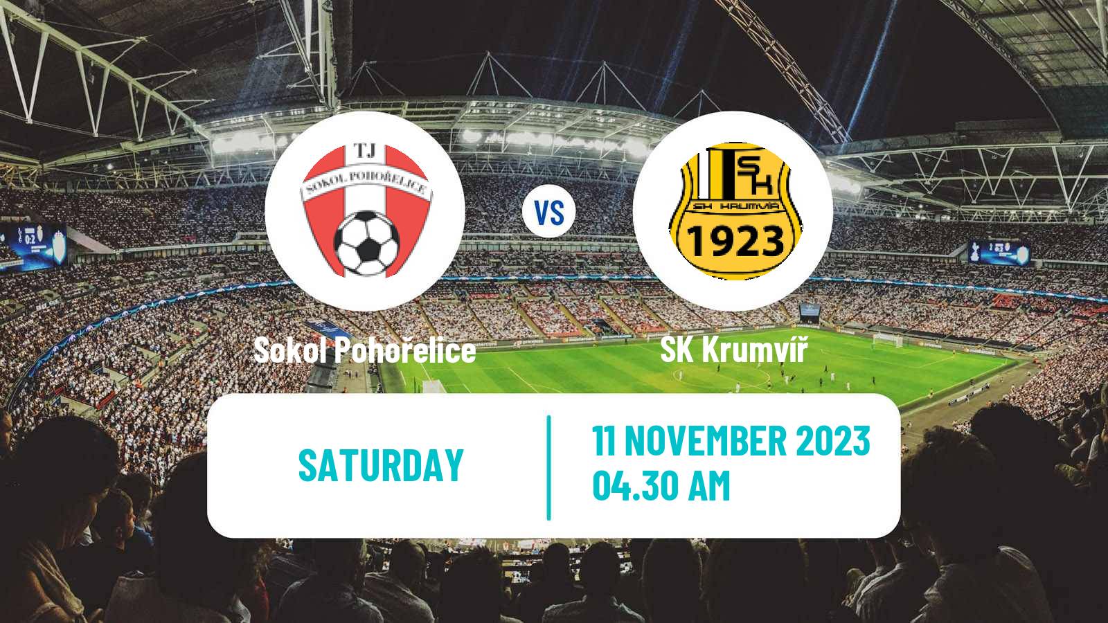 Soccer Czech Jihomoravsky KP Sokol Pohořelice - Krumvíř