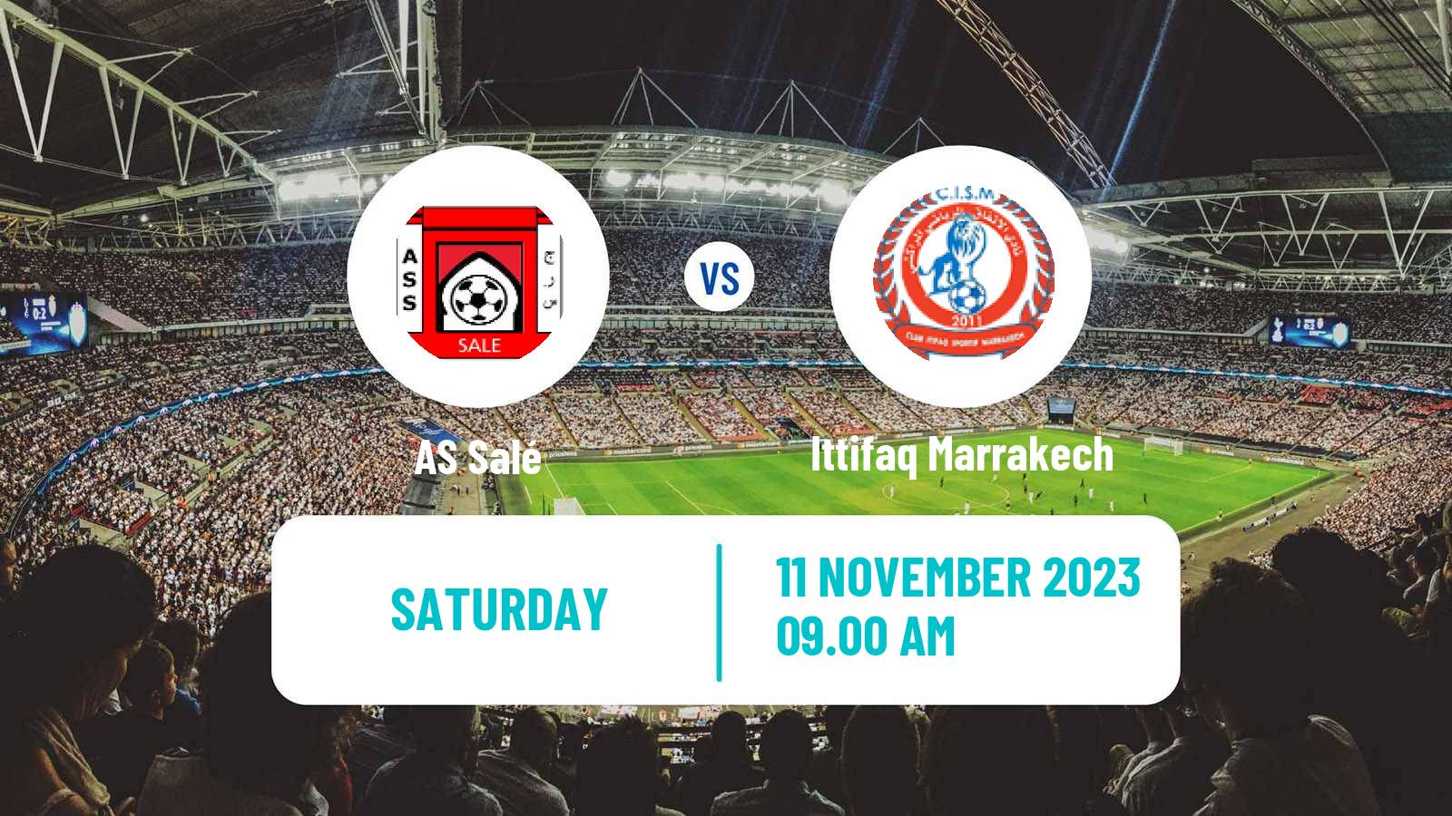 Soccer Moroccan Botola 2 Salé - Ittifaq Marrakech
