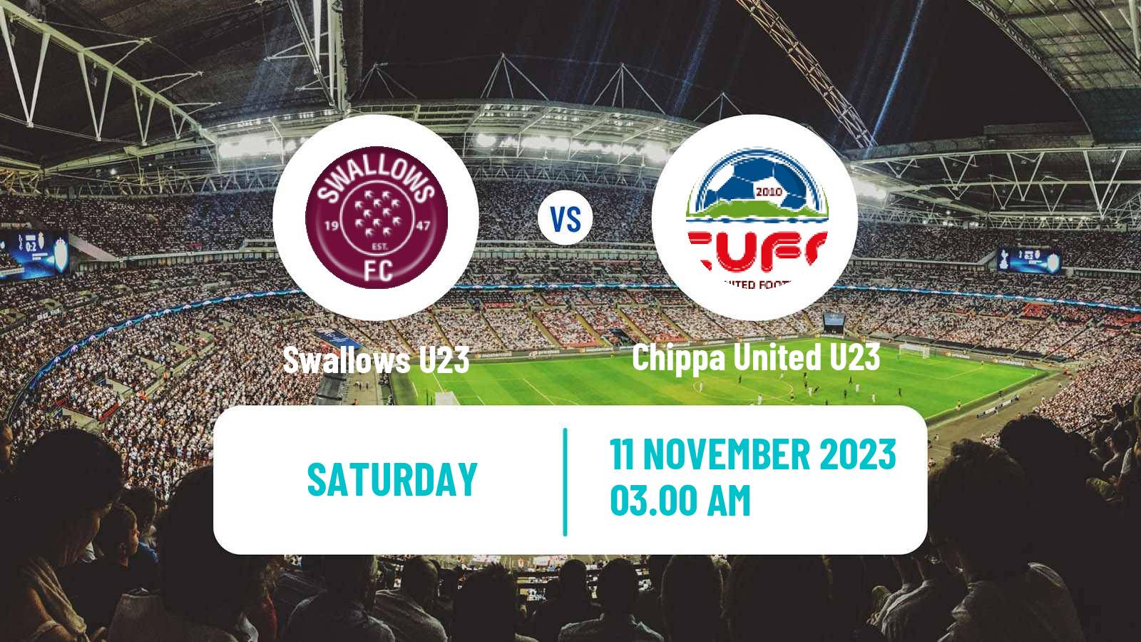Football South African Diski Challenge Swallows U23 - Chippa United U23