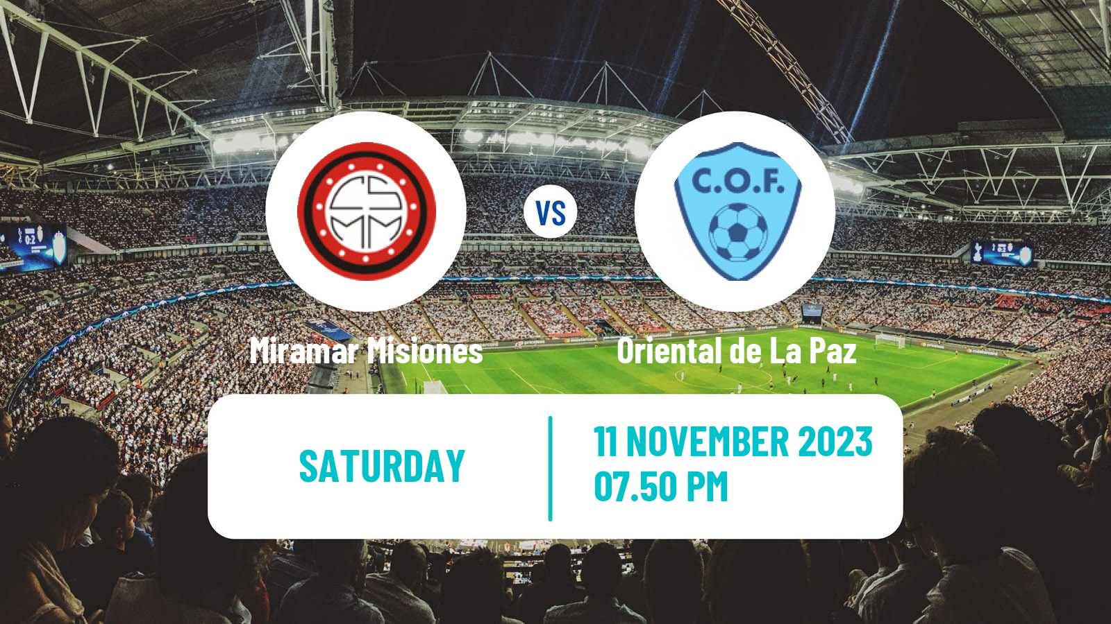 Soccer Uruguayan Segunda Division Miramar Misiones - Oriental de La Paz