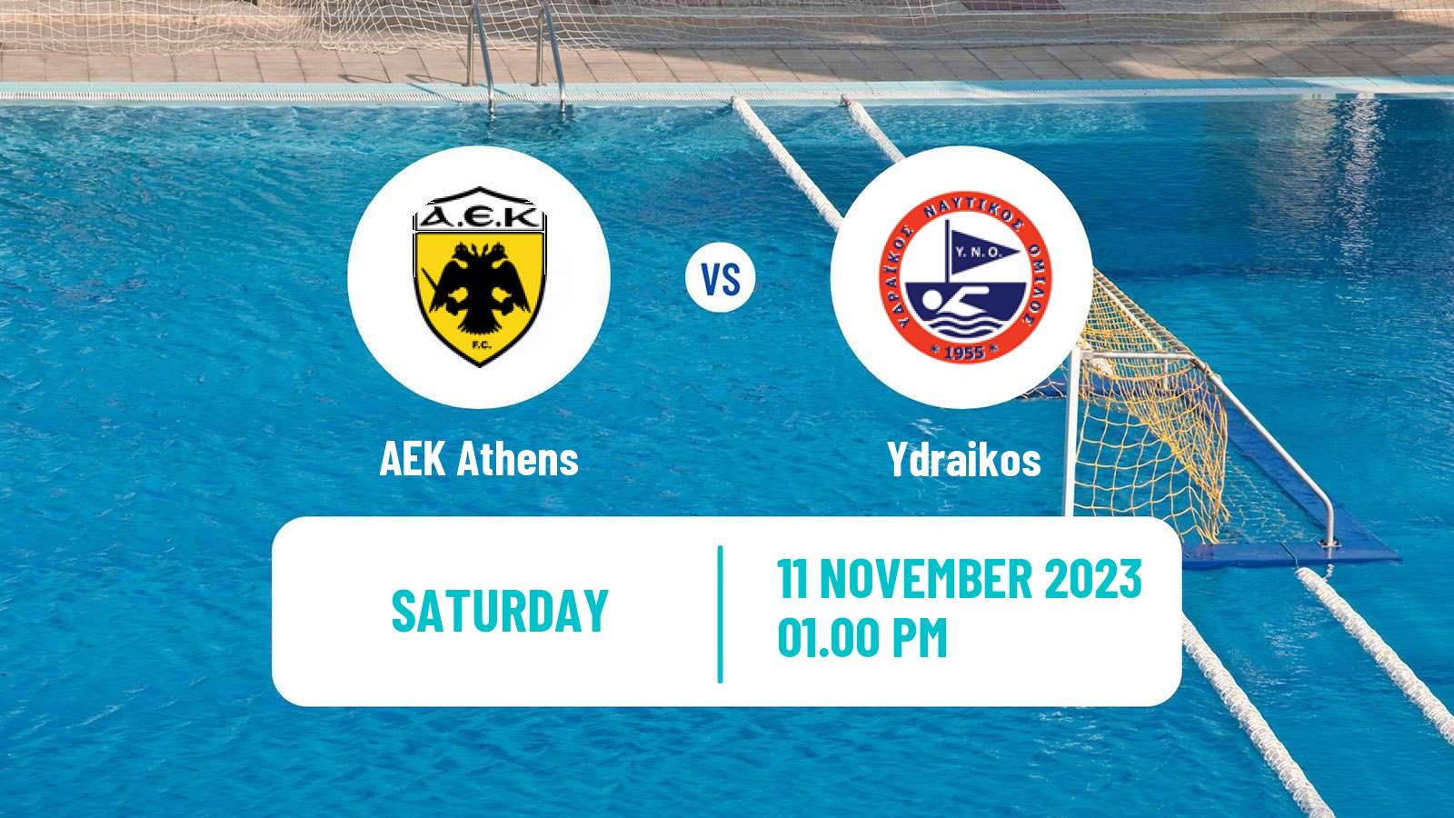 Water polo Greek A1 Water Polo AEK Athens - Ydraikos