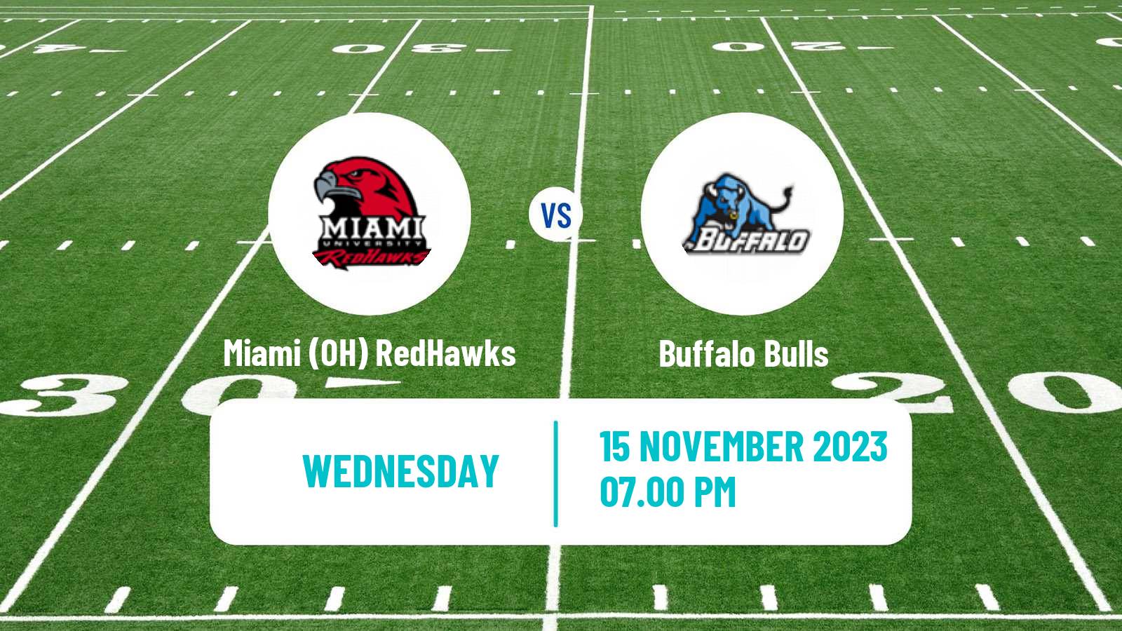 American football NCAA College Football Miami OH RedHawks - Buffalo Bulls