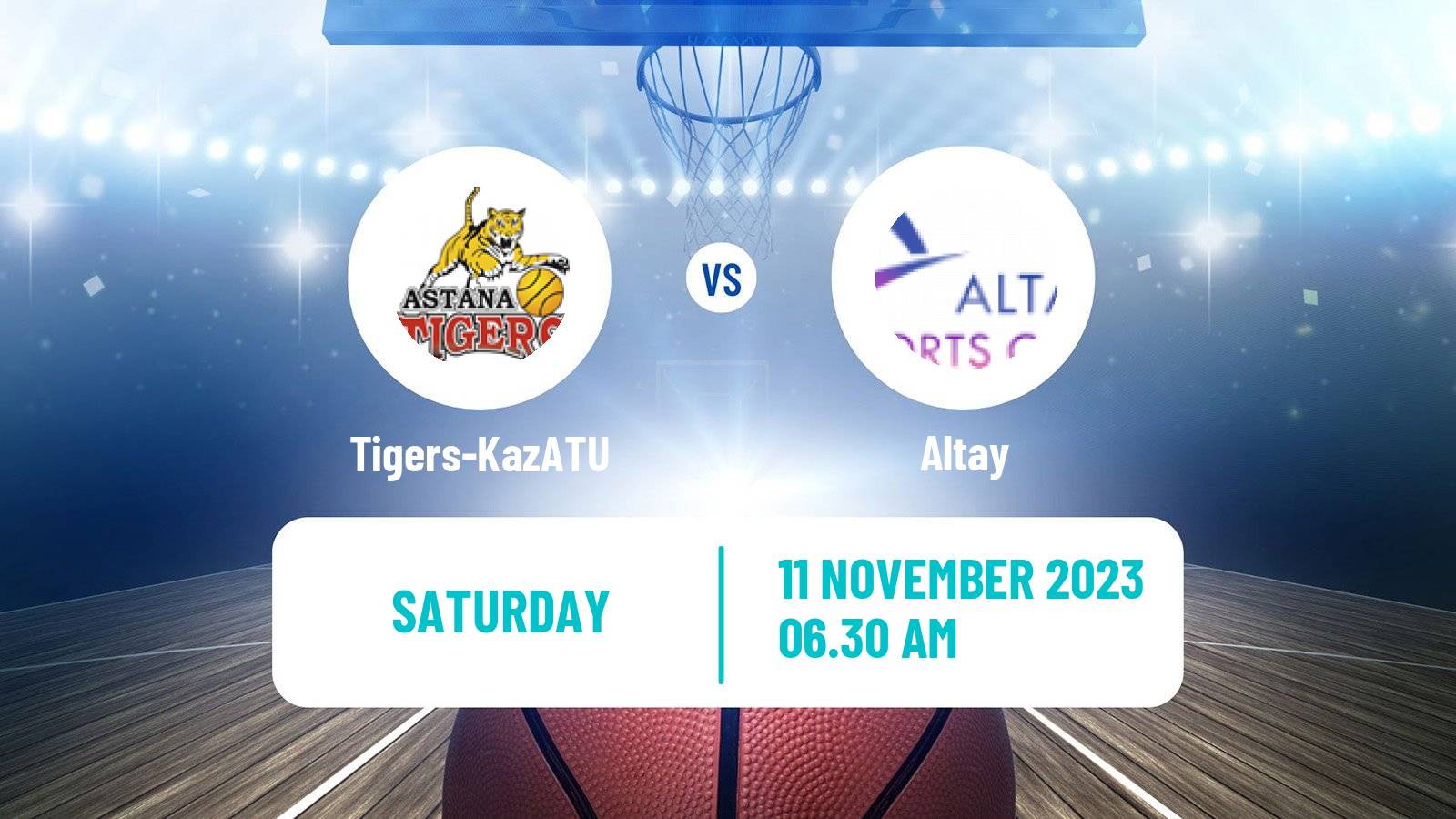 Basketball Kazakh Higher League Basketball Tigers-KazATU - Altay