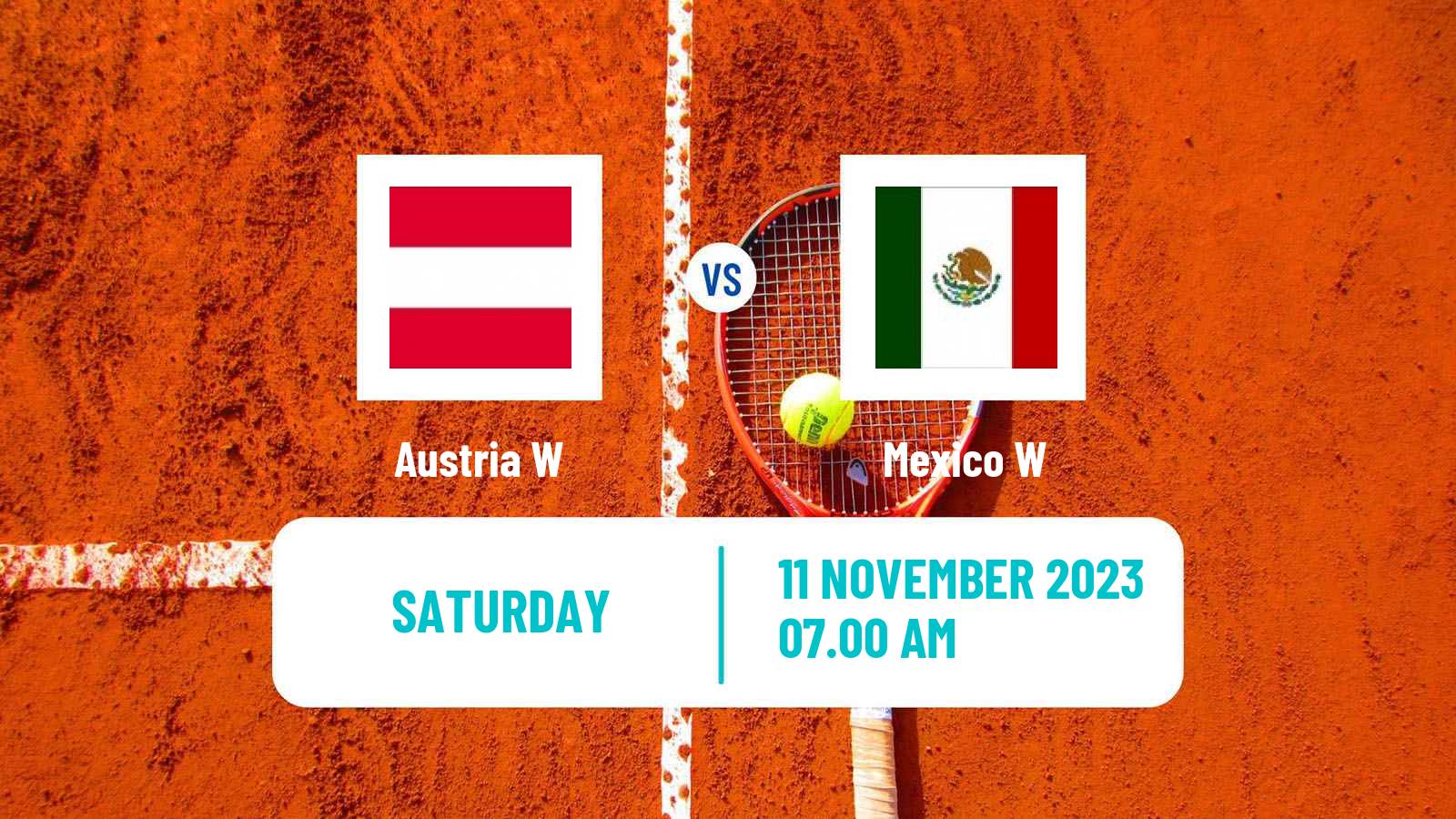 Tennis WTA Billie Jean King Cup World Group Teams Austria W - Mexico W