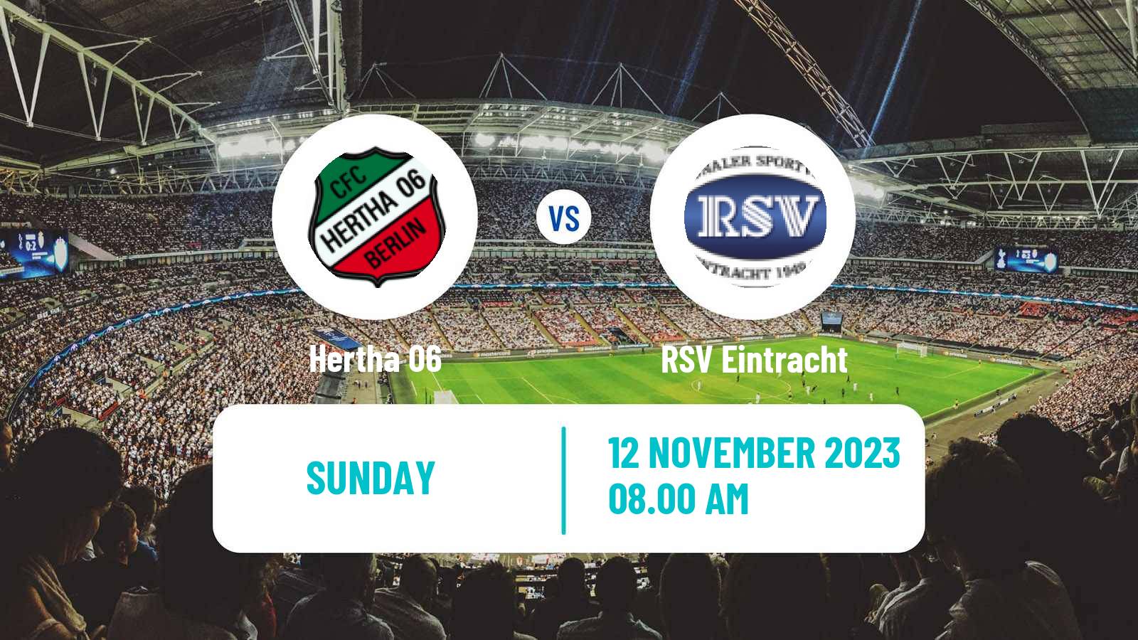 Soccer German Oberliga NOFV-Nord Hertha 06 - RSV Eintracht