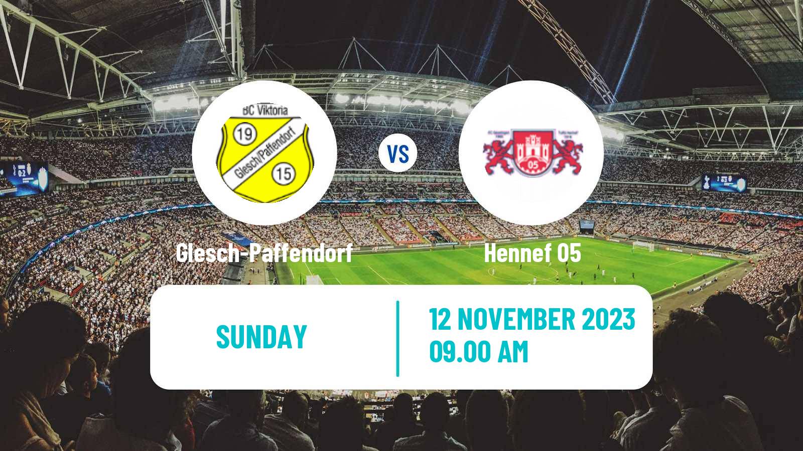 Soccer German Oberliga Mittelrhein Glesch-Paffendorf - Hennef 05