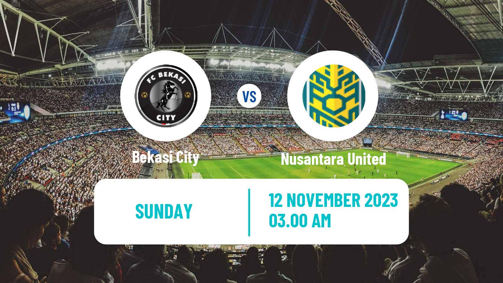 Soccer Indonesian Liga 2 Bekasi City - Nusantara United