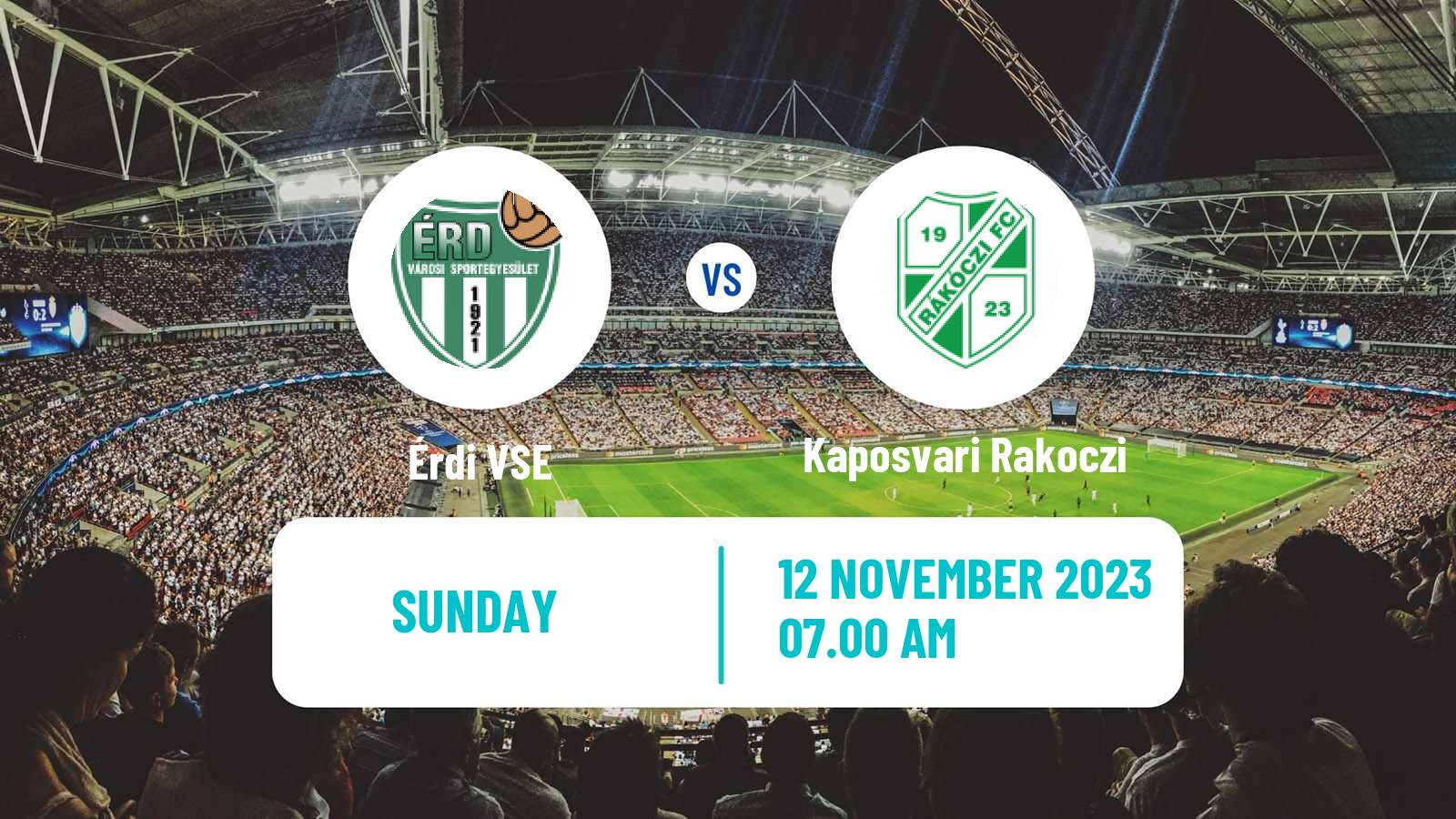 Football Hungarian NB III Southwest Érdi VSE - Kaposvari Rakoczi