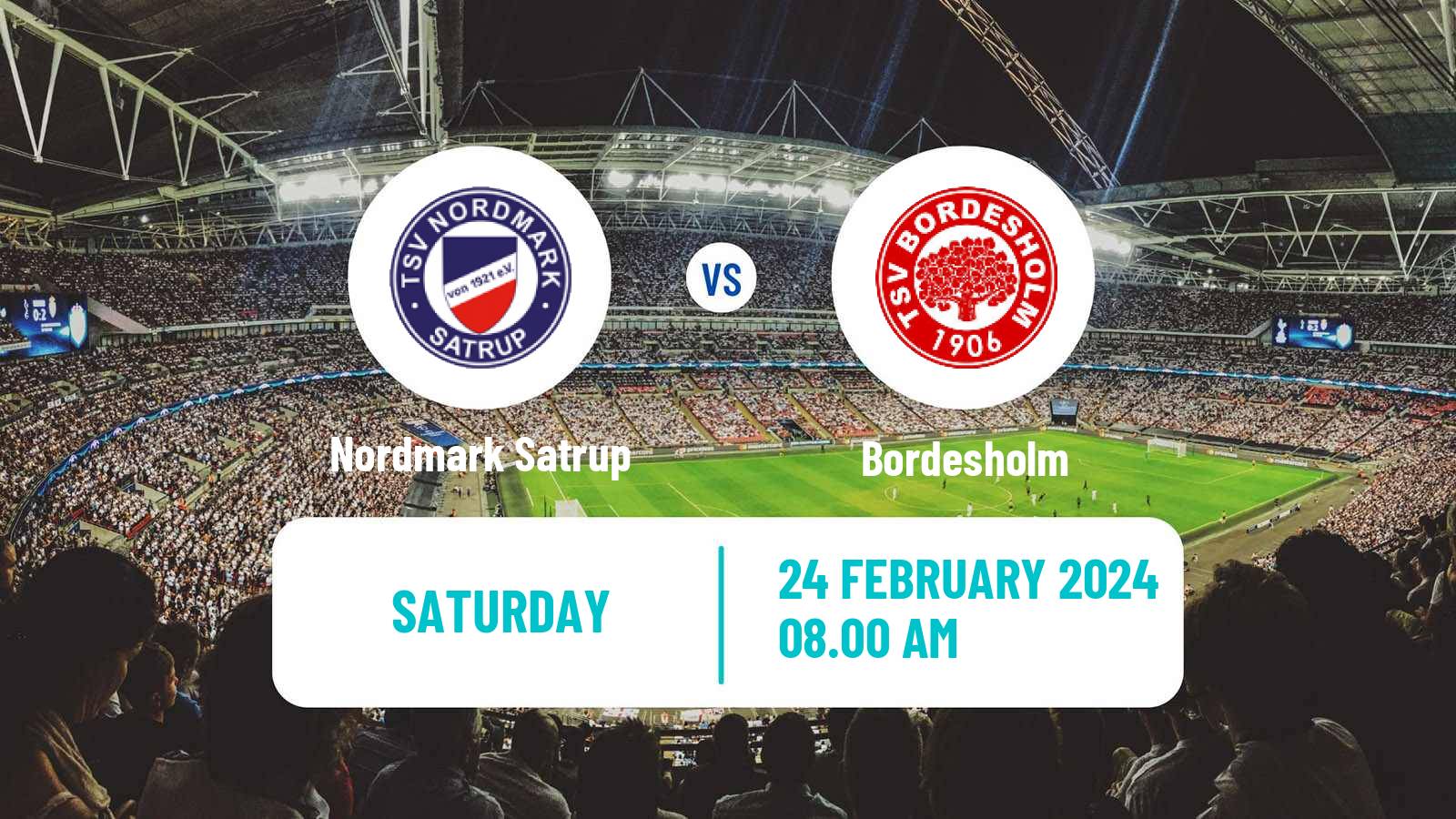 Soccer German Oberliga Schleswig-Holstein Nordmark Satrup - Bordesholm