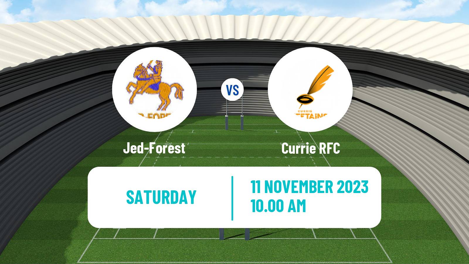 Rugby union Scottish Tennents Premiership Rugby Jed-Forest - Currie