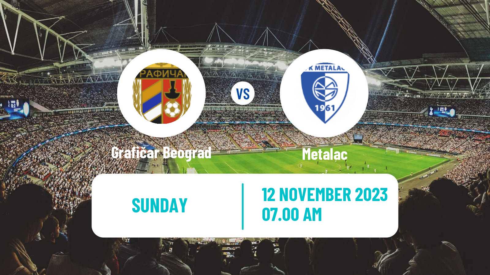 Soccer Serbian Prva Liga Grafičar Beograd - Metalac