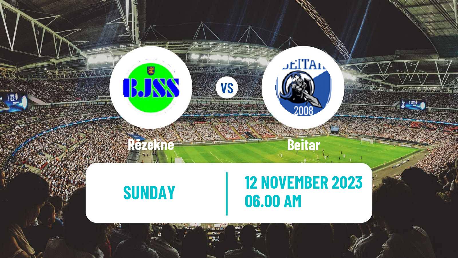 Soccer Latvian 1 Liga Rēzekne - Beitar