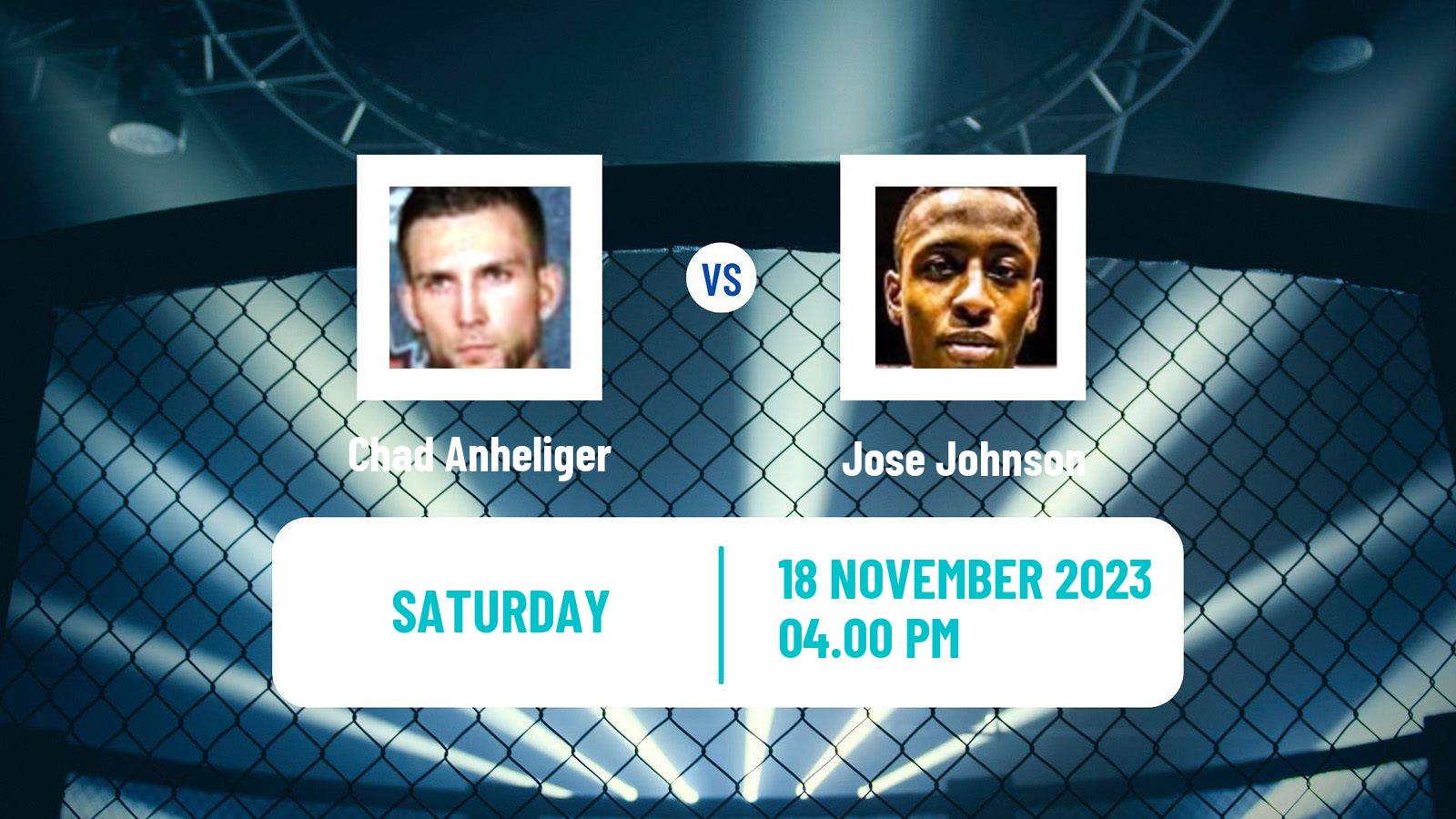 MMA Bantamweight UFC Men Chad Anheliger - Jose Johnson