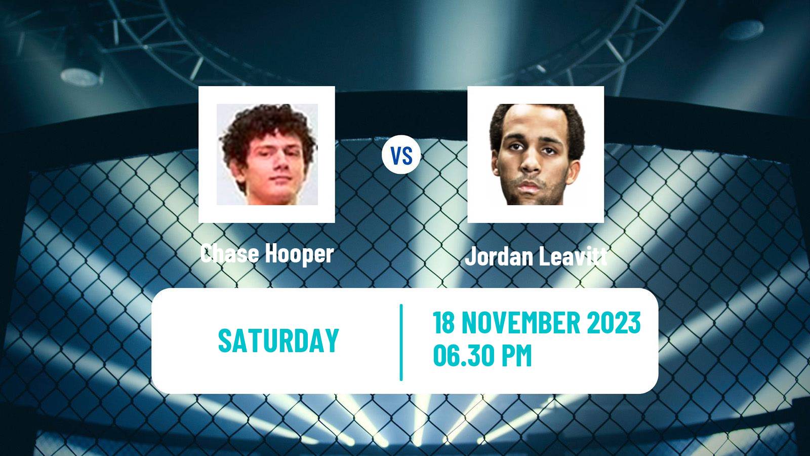 MMA Lightweight UFC Men Chase Hooper - Jordan Leavitt