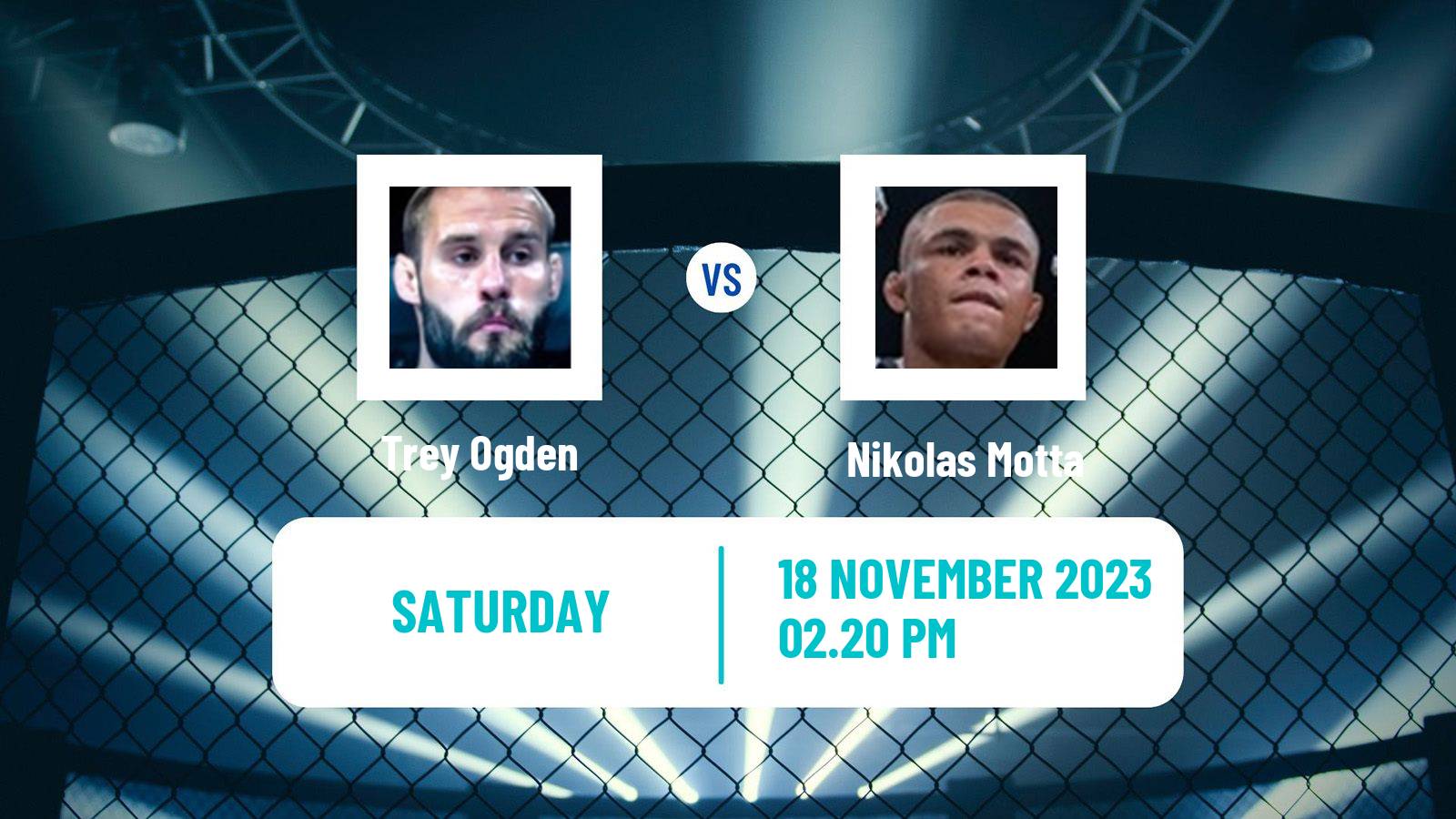MMA Lightweight UFC Men Trey Ogden - Nikolas Motta
