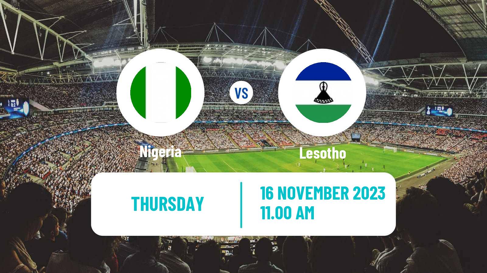 Soccer FIFA World Cup Nigeria - Lesotho