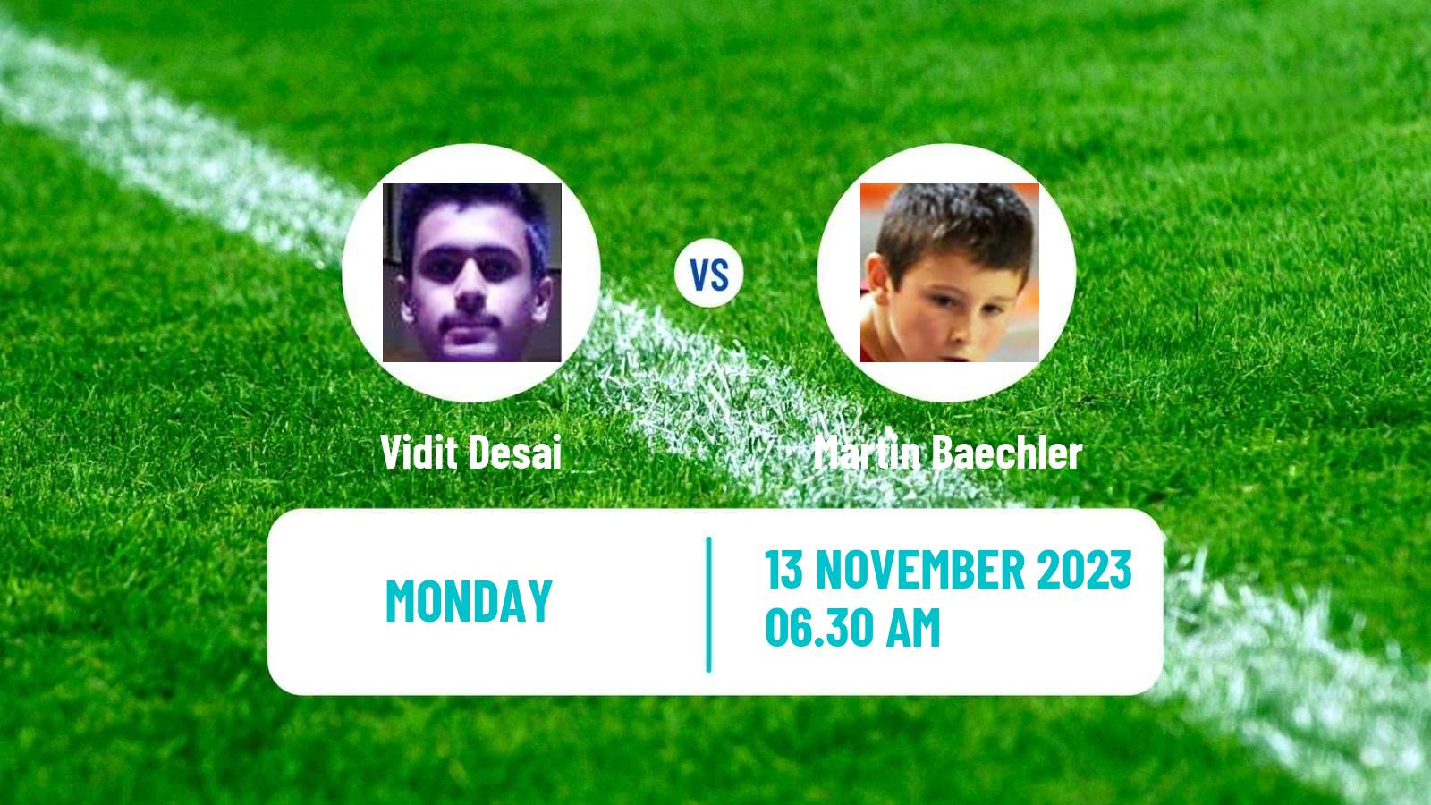 Table tennis Challenger Series Men Vidit Desai - Martin Baechler