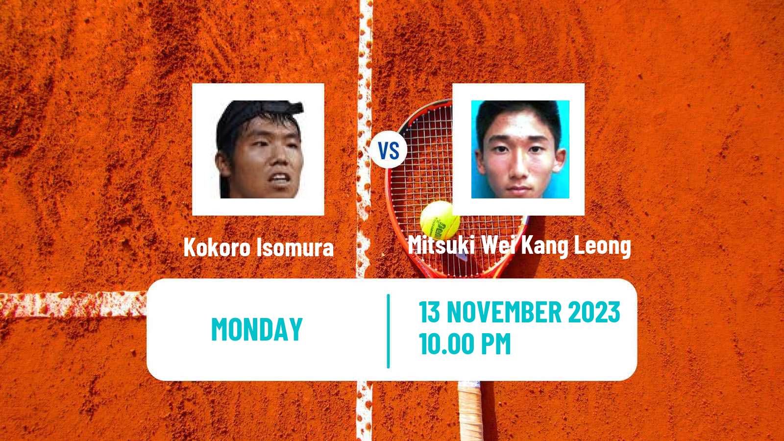 Tennis ITF M15 Kuching Men Kokoro Isomura - Mitsuki Wei Kang Leong