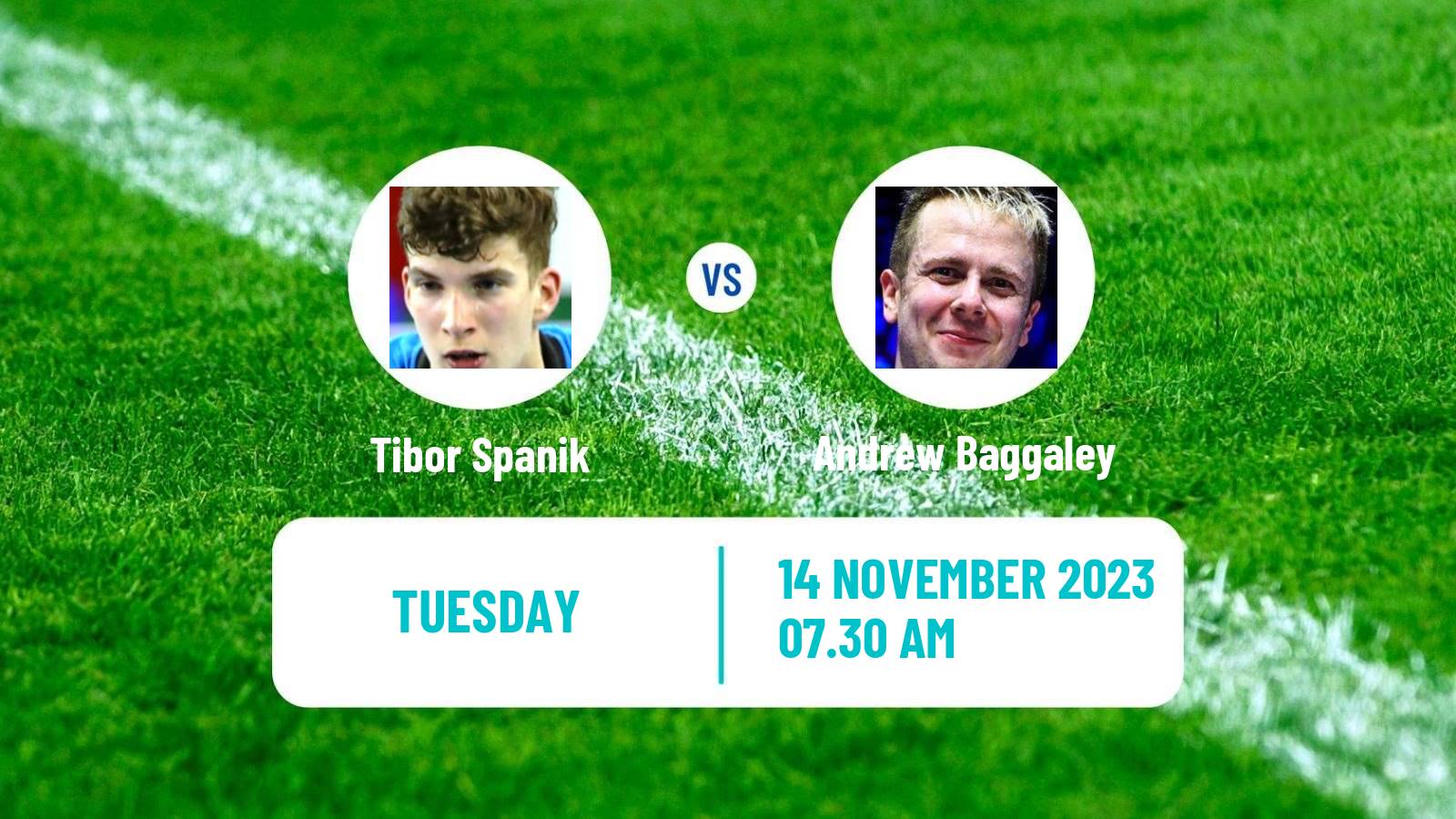 Table tennis Tt Star Series Men Tibor Spanik - Andrew Baggaley