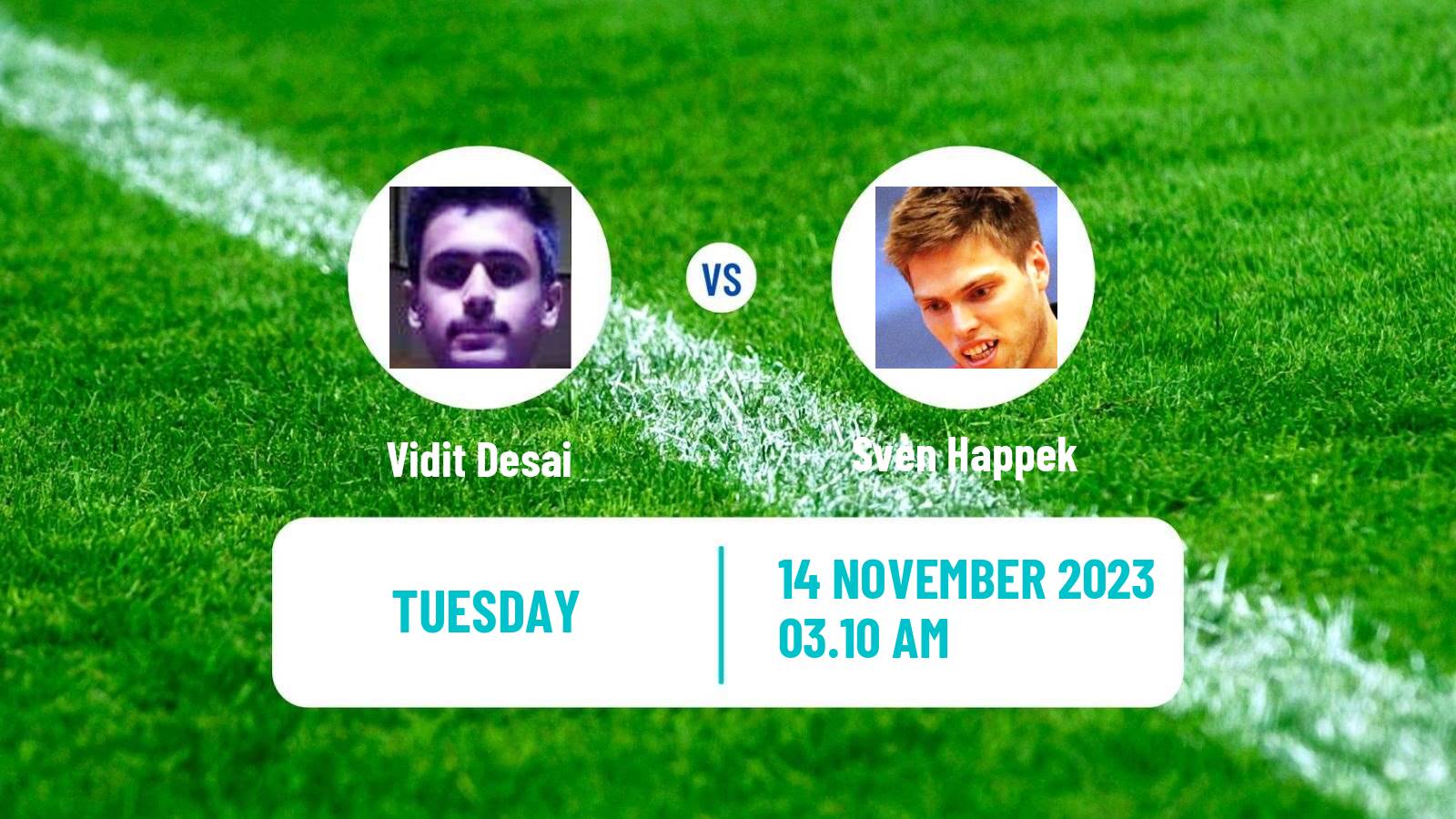 Table tennis Challenger Series Men Vidit Desai - Sven Happek