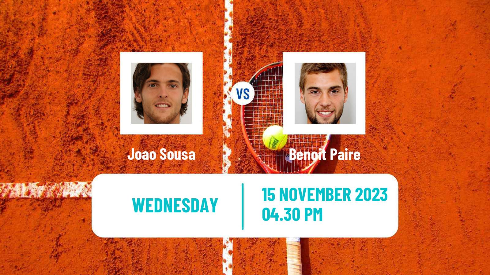 Tennis Drummondville Challenger Men Joao Sousa - Benoit Paire