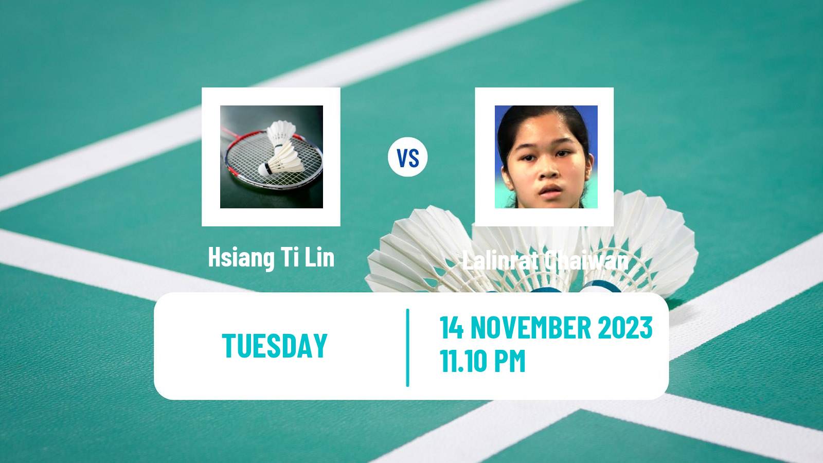 Badminton BWF World Tour Kumamoto Masters Women Hsiang Ti Lin - Lalinrat Chaiwan